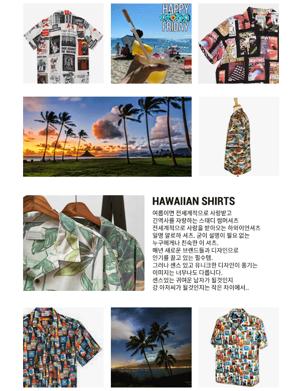 하와이안 코튼 셔츠[CY20430]